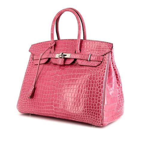 hermes borsa coccodrillo rosa e swaroski|Donna Borse e pochette .